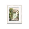 Picture of Pastel Green Door in Spring _GroupedProduct_Rectangle_Portrait_Photography _GroupedProduct_Rectangle_Portrait_Framed_Matted_