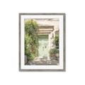 Picture of Pastel Green Door in Spring _GroupedProduct_Rectangle_Portrait_Photography _GroupedProduct_Rectangle_Portrait_Framed_Matted_