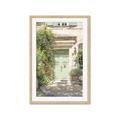 Picture of Pastel Green Door in Spring _GroupedProduct_Rectangle_Portrait_Photography _GroupedProduct_Rectangle_Portrait_Framed_Matted_