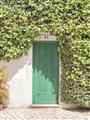 Picture of Green Door with Lush Leaves _GroupedProduct_Rectangle_Portrait_Photography _GroupedProduct_Rectangle_Portrait_Unframed_Print_Only_