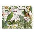 Picture of Green Nostalgic Tropical Birds _GroupedProduct_Rectangle_Landscape_Unframed_Print_Only_