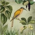 Picture of Yellow Nostalgic Tropical Birds _GroupedProduct_Square_Unframed_Print_Only_