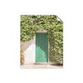 Picture of Green Door with Lush Leaves _GroupedProduct_Rectangle_Portrait_Photography _GroupedProduct_Rectangle_Portrait_Unframed_Print_Only_