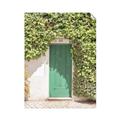 Picture of Green Door with Lush Leaves _GroupedProduct_Rectangle_Portrait_Photography _GroupedProduct_Rectangle_Portrait_Unframed_Print_Only_