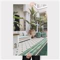 Picture of Green Hotel Pool _GroupedProduct_Rectangle_Portrait_Photography _GroupedProduct_Rectangle_Portrait_Canvas_