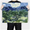 Picture of Vincent Van Gogh's Olive Trees With the Alpilles (1889) _GroupedProduct_Rectangle_Landscape_Canvas_