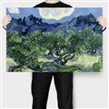 Picture of Vincent Van Gogh's Olive Trees With the Alpilles (1889) _GroupedProduct_Rectangle_Landscape_Canvas_