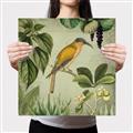 Picture of Yellow Nostalgic Tropical Birds _GroupedProduct_Square_Canvas_