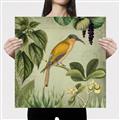 Picture of Yellow Nostalgic Tropical Birds _GroupedProduct_Square_Canvas_