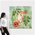 Picture of Tropical Paradise Cockatoos Bird _GroupedProduct_Square_Canvas_