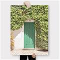 Picture of Green Door with Lush Leaves _GroupedProduct_Rectangle_Portrait_Photography _GroupedProduct_Rectangle_Portrait_Canvas_