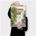 Picture of Pastel Green Door in Spring _GroupedProduct_Rectangle_Portrait_Photography _GroupedProduct_Rectangle_Portrait_Canvas_