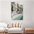 Picture of Green Hotel Pool _GroupedProduct_Rectangle_Portrait_Photography _GroupedProduct_Rectangle_Portrait_Canvas_