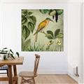 Picture of Yellow Nostalgic Tropical Birds _GroupedProduct_Square_Canvas_