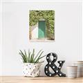Picture of Green Door with Lush Leaves _GroupedProduct_Rectangle_Portrait_Photography _GroupedProduct_Rectangle_Portrait_Canvas_