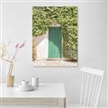 Picture of Green Door with Lush Leaves _GroupedProduct_Rectangle_Portrait_Photography _GroupedProduct_Rectangle_Portrait_Canvas_