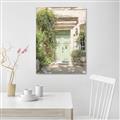 Picture of Pastel Green Door in Spring _GroupedProduct_Rectangle_Portrait_Photography _GroupedProduct_Rectangle_Portrait_Canvas_