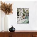 Picture of Green Hotel Pool _GroupedProduct_Rectangle_Portrait_Photography _GroupedProduct_Rectangle_Portrait_Canvas_Framed_