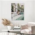 Picture of Green Hotel Pool _GroupedProduct_Rectangle_Portrait_Photography _GroupedProduct_Rectangle_Portrait_Canvas_Framed_