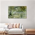 Picture of Vincent Van Gogh's River Bank In Springtime (1887) _GroupedProduct_Rectangle_Landscape_Canvas_Framed_