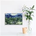 Picture of Vincent Van Gogh's Olive Trees With the Alpilles (1889) _GroupedProduct_Rectangle_Landscape_Canvas_Framed_