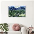 Picture of Vincent Van Gogh's Olive Trees With the Alpilles (1889) _GroupedProduct_Rectangle_Landscape_Canvas_Framed_