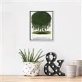 Picture of Kilmarnock Weeping Willow Tree Lithograph _GroupedProduct_Rectangle_Portrait_Canvas_Framed_