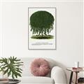 Picture of Kilmarnock Weeping Willow Tree Lithograph _GroupedProduct_Rectangle_Portrait_Canvas_Framed_