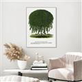 Picture of Kilmarnock Weeping Willow Tree Lithograph _GroupedProduct_Rectangle_Portrait_Canvas_Framed_