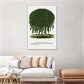 Picture of Kilmarnock Weeping Willow Tree Lithograph _GroupedProduct_Rectangle_Portrait_Canvas_Framed_