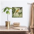 Picture of Yellow Nostalgic Tropical Birds _GroupedProduct_Square_Canvas_Framed_