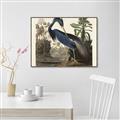 Picture of Vintage Heron Bird _GroupedProduct_Rectangle_Landscape_Canvas_Framed_