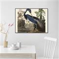 Picture of Vintage Heron Bird _GroupedProduct_Rectangle_Landscape_Canvas_Framed_