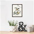Picture of Two Yellow Warbler Birds _GroupedProduct_Rectangle_Portrait_Canvas_Framed_