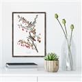 Picture of Vintage Tree Sparrow _GroupedProduct_Rectangle_Portrait_Canvas_Framed_