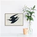 Picture of Vintage Black Sooty Tern _GroupedProduct_Rectangle_Landscape_Canvas_Framed_