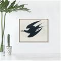 Picture of Vintage Black Sooty Tern _GroupedProduct_Rectangle_Landscape_Canvas_Framed_