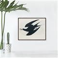 Picture of Vintage Black Sooty Tern _GroupedProduct_Rectangle_Landscape_Canvas_Framed_