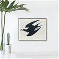 Picture of Vintage Black Sooty Tern _GroupedProduct_Rectangle_Landscape_Canvas_Framed_
