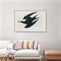 Picture of Vintage Black Sooty Tern _GroupedProduct_Rectangle_Landscape_Canvas_Framed_