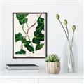 Picture of Nostalgic Green Murgrona Leaves _GroupedProduct_Rectangle_Portrait_Canvas_Framed_