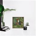 Picture of Tropical Paradise Toucan Bird _GroupedProduct_Square_Canvas_Framed_
