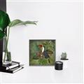 Picture of Tropical Paradise Toucan Bird _GroupedProduct_Square_Canvas_Framed_
