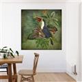 Picture of Tropical Paradise Toucan Bird _GroupedProduct_Square_Canvas_Framed_