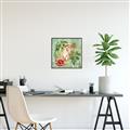 Picture of Tropical Paradise Cockatoos Bird _GroupedProduct_Square_Canvas_Framed_