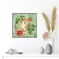 Picture of Tropical Paradise Cockatoos Bird _GroupedProduct_Square_Canvas_Framed_