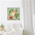 Picture of Tropical Paradise Cockatoos Bird _GroupedProduct_Square_Canvas_Framed_