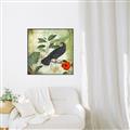 Picture of Tropical Paradise Birds Garden _GroupedProduct_Square_Canvas_Framed_