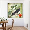 Picture of Tropical Paradise Birds Garden _GroupedProduct_Square_Canvas_Framed_