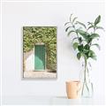 Picture of Green Door with Lush Leaves _GroupedProduct_Rectangle_Portrait_Photography _GroupedProduct_Rectangle_Portrait_Canvas_Framed_